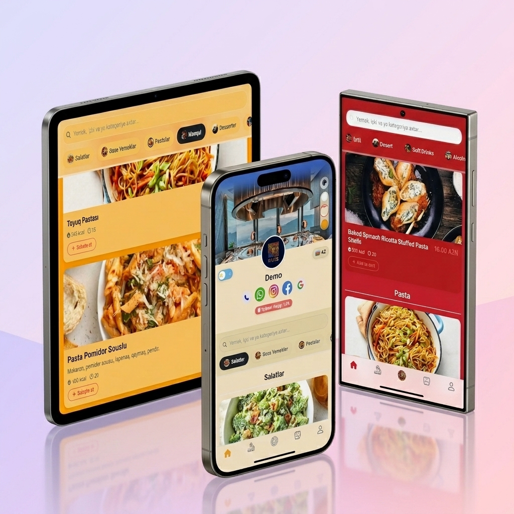 RUIS QR Menu - Device Showcase
